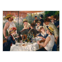 Plakat samoprzylepny Auguste Renoir "Śniadanie wioślarzy" - reprodukcja