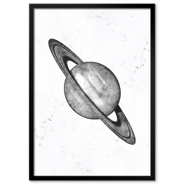 Obraz klasyczny Szare planety - Saturn