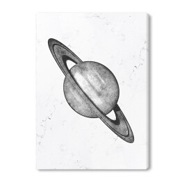 Obraz na płótnie Szare planety - Saturn