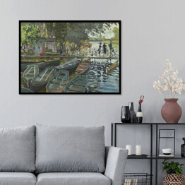 Plakat w ramie Claude Monet Kąpiący się w La Gremouillere Reprodukcja obrazu