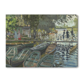 Obraz na płótnie Claude Monet Kąpiący się w La Gremouillere Reprodukcja obrazu