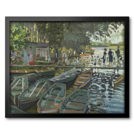 Obraz w ramie Claude Monet Kąpiący się w La Gremouillere Reprodukcja obrazu