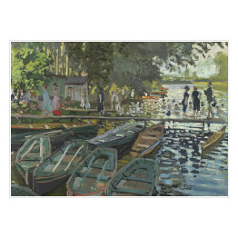 Plakat samoprzylepny Claude Monet Kąpiący się w La Gremouillere Reprodukcja obrazu