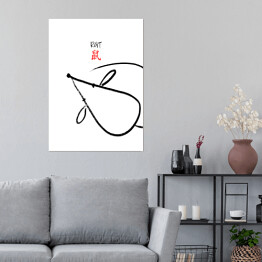 Plakat Chińskie znaki zodiaku - szczur