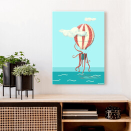 Obraz na płótnie Nad wodą - balon