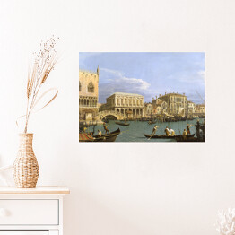Plakat samoprzylepny Canaletto "View of the Riva degli Schiavoni, Venice"