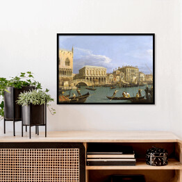 Plakat w ramie Canaletto "View of the Riva degli Schiavoni, Venice"