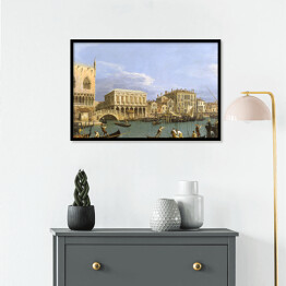Plakat w ramie Canaletto "View of the Riva degli Schiavoni, Venice"