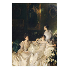 Plakat John Singer Sargent The Wyndham Sisters Lady Elcho, Mrs. Adeane, and Mrs. Tennant. Reprodukcja obrazu