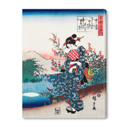 Obraz na płótnie Utugawa Hiroshige Japońska kobieta Reprodukcja obrazu