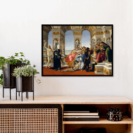 Plakat w ramie Sandro Botticelli "Oszczerstwo według Apellesa" - reprodukcja
