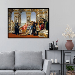 Plakat w ramie Sandro Botticelli "Oszczerstwo według Apellesa" - reprodukcja