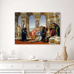Obraz na płótnie Sandro Botticelli "Oszczerstwo według Apellesa" - reprodukcja