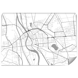 Fototapeta winylowa zmywalna Minimalistyczna mapa Opola