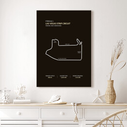 Obraz klasyczny Las Vegas Strip Circuit - Tory wyścigowe Formuły 1