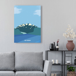 Obraz na płótnie Ilustracja - Trzy Korony Pieniny, górski krajobraz