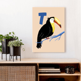 Obraz klasyczny Alfabet - T jak tukan