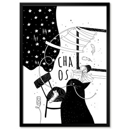 Plakat w ramie Ilustracja - chaos
