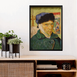 Obraz w ramie Vincent van Gogh Autoportret z zabandażowanym uchem Reprodukcja obrazu