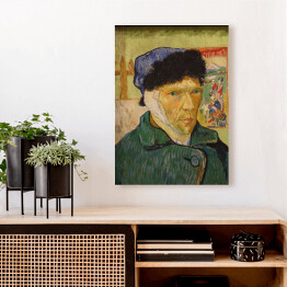 Obraz na płótnie Vincent van Gogh Autoportret z zabandażowanym uchem Reprodukcja obrazu