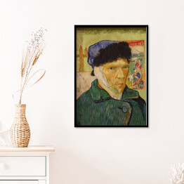 Plakat w ramie Vincent van Gogh Autoportret z zabandażowanym uchem Reprodukcja obrazu