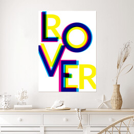 Typografia - love, rover, rower
