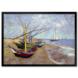 Obraz klasyczny Vincent van Gogh "Łodzie na plaży" - reprodukcja