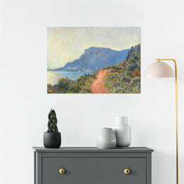 Plakat samoprzylepny Claude Monet La Corniche w pobliżu Monaco Reprodukcja obrazu