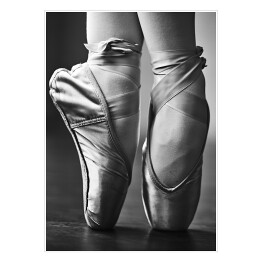 Plakat samoprzylepny Stopy baletnicy w ciemności