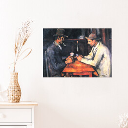 Plakat samoprzylepny Paul Cezanne "Gracze w karty" - reprodukcja