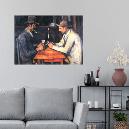 Plakat samoprzylepny Paul Cezanne "Gracze w karty" - reprodukcja