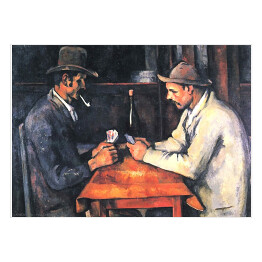 Plakat Paul Cezanne "Gracze w karty" - reprodukcja