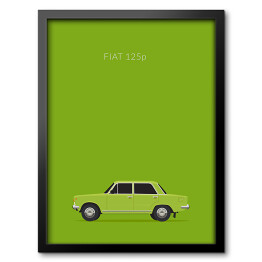 Obraz w ramie Polskie samochody - FIAT 125p