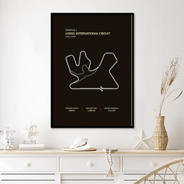 Plakat w ramie Losail International Circuit - Tory wyścigowe Formuły 1