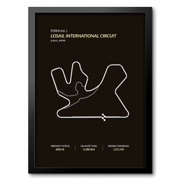 Obraz w ramie Losail International Circuit - Tory wyścigowe Formuły 1