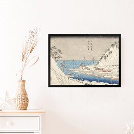 Obraz w ramie Utugawa Hiroshige Uraga w prowincji Sagami. Reprodukcja obrazu