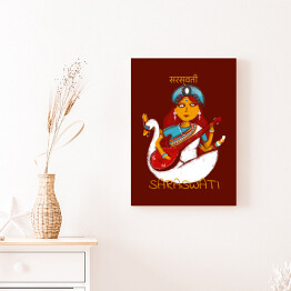 Obraz klasyczny Saraswati - mitologia hinduska