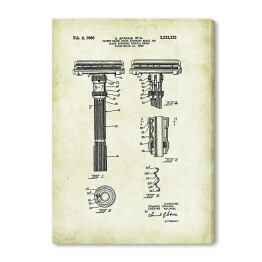 Obraz na płótnie E. Sparagi Et Al - patenty na rycinach vintage