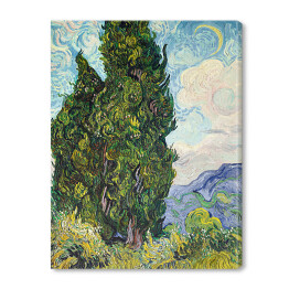 Obraz na płótnie Vincent van Gogh Cyprysy. Reprodukcja