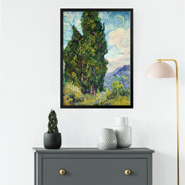Obraz w ramie Vincent van Gogh Cyprysy. Reprodukcja