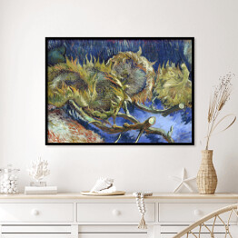 Plakat w ramie Vincent van Gogh "Cztery zwiędłe słoneczniki" Reprodukcja