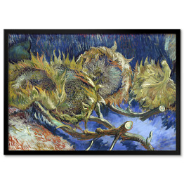 Plakat w ramie Vincent van Gogh "Cztery zwiędłe słoneczniki" Reprodukcja