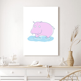 Obraz klasyczny Alfabet - H jak hipopotam