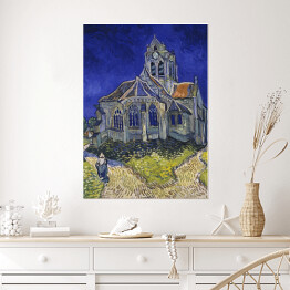 Plakat Vincent van Gogh "Kościół w Auvers-sur-Oise" - reprodukcja