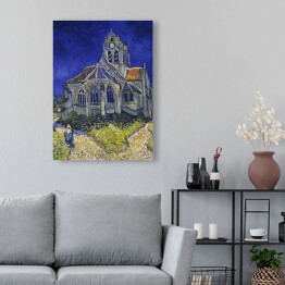 Obraz klasyczny Vincent van Gogh "Kościół w Auvers-sur-Oise" - reprodukcja