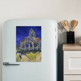 Magnes dekoracyjny Vincent van Gogh "Kościół w Auvers-sur-Oise" - reprodukcja