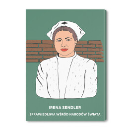 Obraz na płótnie Irena Sendler - inspirujące kobiety - ilustracja