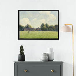 Obraz w ramie Camille Pissarro. Zielone pola Hampton. Reprodukcja