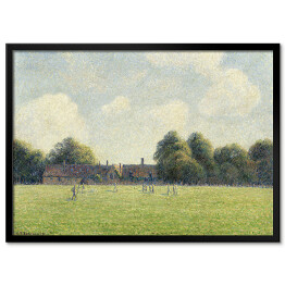 Plakat w ramie Camille Pissarro. Zielone pola Hampton. Reprodukcja