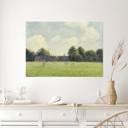 Plakat Camille Pissarro. Zielone pola Hampton. Reprodukcja